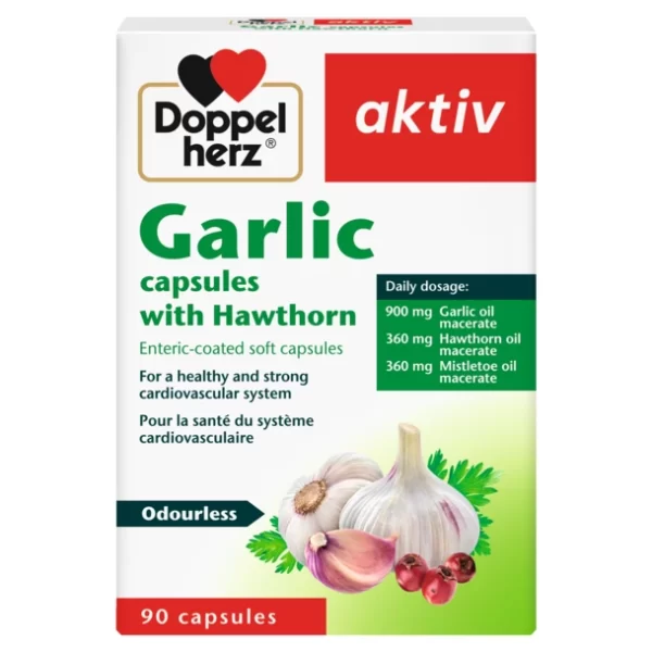 Doppelherz Aktiv Garlic Capsules with Hawthorn